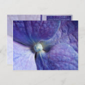 Paarse Hydrangea Evenementen en Trouw Aankondiging (Voorkant / Achterkant)