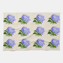 Paarse Hydrangea Flowers Patroon Theedoek