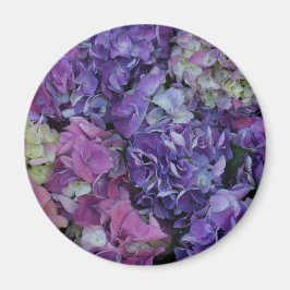 Paarse Hydrangea Magnet Magneet