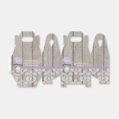 Paarse Hydrangea Mason Jar Bruiloft gunst geschenk Bedankdoosjes (Uitgevouwen)