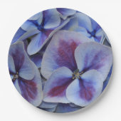 Paarse Hydrangea Papieren Bordje (Voorkant)