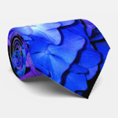 Paarse Hydrangea Stropdas (Opgerold)