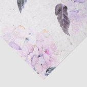 Paarse Hydrangea Weefselpapier in Waterverf Tissuepapier (Detail)