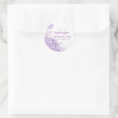 Paarse Hydrangeas Business Promotion Ronde Sticker (Tas)