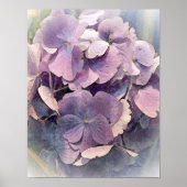  Paarse HydrangeasFoto Art Poster (Voorkant)