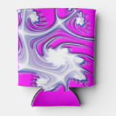 Paarse Ice Fractal Flowers Koelbox Blikjeskoeler (Voorkant)