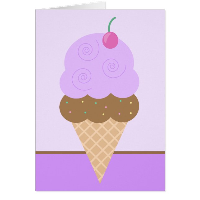 Paarse ijsschuimkoon (Voorkant)