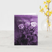 Paarse, ik mis je kaart (Gele Bloem)