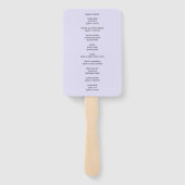 Paarse in liefdevolle herinnering Elegant begrafen Handwaaier (Achterkant)