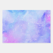 Paarse Indigo Hemelsterren Inpakpapier Vel (Voorkant 2)