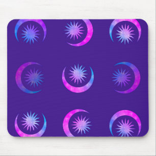 Paarse Indigo Paarse Maan & Zon Zen Muismat
