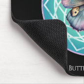 Paarse Indigo Vlinder Mystiek Mandala Turquoise Muismat (Hoek)