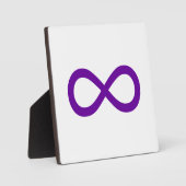 Paarse infiniteitssymbool fotoplaat (Voorkant)