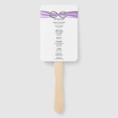 Paarse Infinity Trouwprogramma Fans Handwaaier (Achterkant)