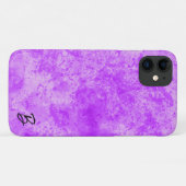 Paarse Ink Mess Gepersonaliseerde Telefoonhoes Case-Mate iPhone Case (Achterkant (horizontaal))