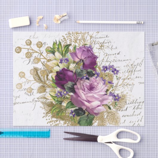 Paarse inkool Tissuepapier (Craft)