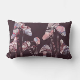 Paarse inktpaddenstoelen kussen