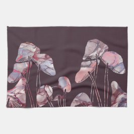 Paarse inktpaddenstoelen theedoek