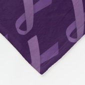 Paarse inktvlek fleece deken (Hoek)