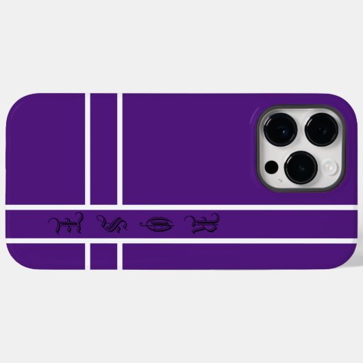 Paarse iPhone 14 Pro Max Hoesjes (Achterkant (horizontaal))