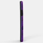 Paarse iPhone case Amethyst Gemstone met Initiaal (Achterkant/rechts)