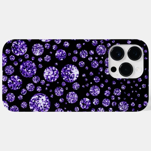 PAARSE IRIDESCENT DIAMOND KIJKEN Case-Mate iPhone CASE (Achterkant (horizontaal))