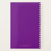 Paarse iris | Aquarel Floral Art Planner (Achterkant)