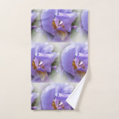 paarse iris bad handdoek (Handdoek)