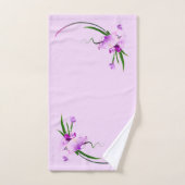 Paarse Iris Bad Handdoek (Handdoek)