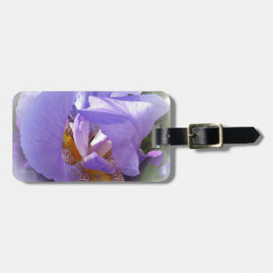 paarse iris bagagelabel