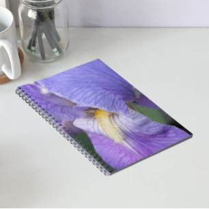 Paarse Iris Bloem Bloemstuk Notitieboek