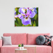 Paarse Iris Bloem Canvas Afdruk (Insitu (Woonkamer))