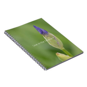 Paarse Iris Bloem (mijn fotografie) Notitieboek