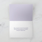 Paarse iris boeket sympathie kaart (Binnen)