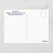 Paarse Iris Botanische Bloem Fotografisch Briefkaart (Achterkant)