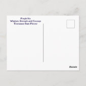 Paarse Iris Botanische Bloem Fotografisch Briefkaart (Achterkant)