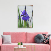 Paarse Iris Botanische Fotografische Bloemstukken Canvas Afdruk (Insitu (Woonkamer))