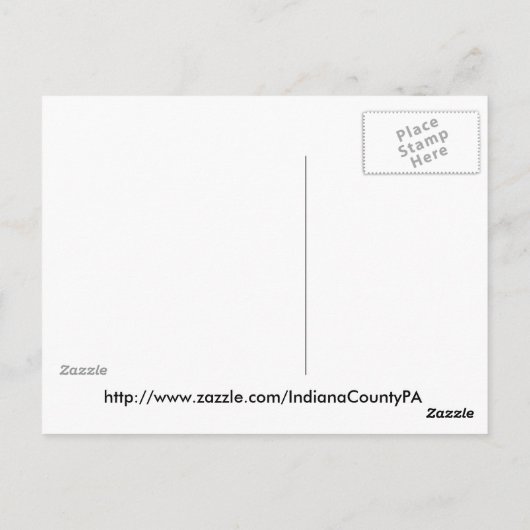 Paarse Iris Briefkaart (Achterkant)