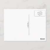 Paarse Iris Briefkaart (Achterkant)