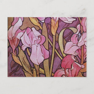 Paarse Iris Briefkaart