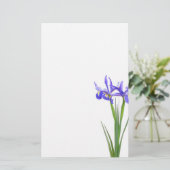 Paarse Iris Briefpapier (Staand voorkant)