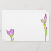 Paarse Iris Briefpapier (Voorkant / Achterkant)