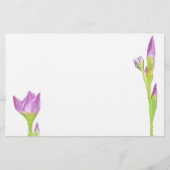 Paarse Iris Briefpapier (Voorkant)