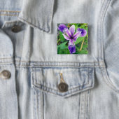 Paarse Iris Button (In situ)