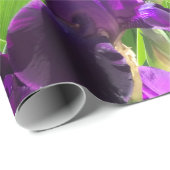 Paarse Iris Cadeaupapier (Rol Hoek)