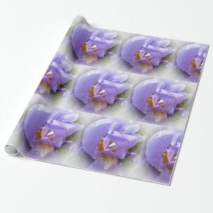 paarse iris cadeaupapier