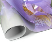 paarse iris cadeaupapier (Rol Hoek)