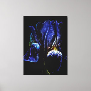 Paarse Iris Canvas Afdruk