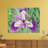 Paarse Iris Canvas afdrukken (Insitu (Woonkamer))