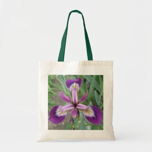 Paarse Iris Canvas tas (Voorkant)